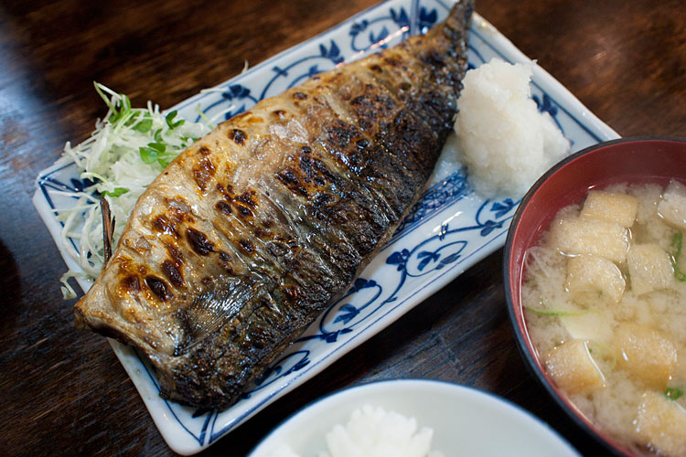 鯖の一枚焼定食