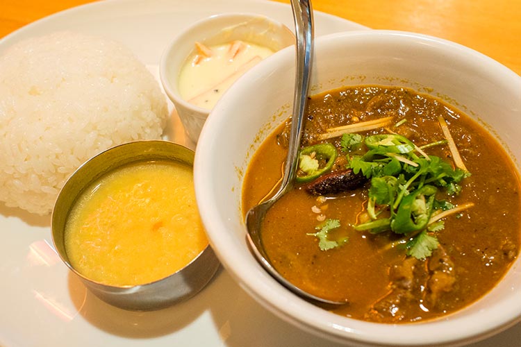 ポラポラ食堂の南インドカレー