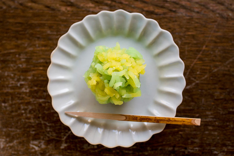 季節の和菓子「菜の花」